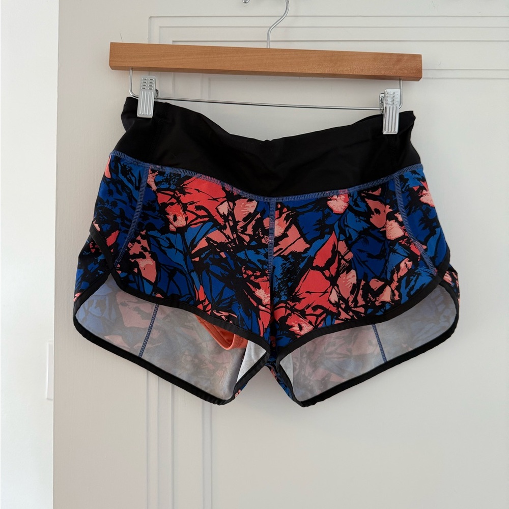 Lululemon Athletica Black and Blue Athletic Shorts